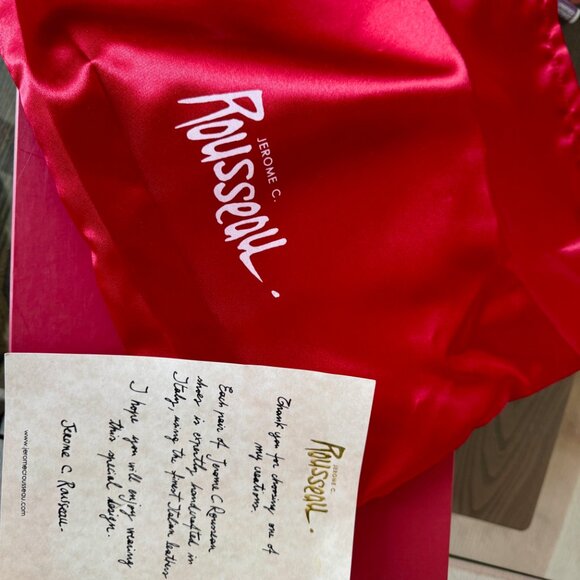 Jerome C. Rousseau high heel coral suede pumps 38.5 (US size 8.5-9) - Picture 6 of 10